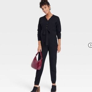 Isabel Maternity by Ingrid  Nursing Maternity And Beyond Jumpsuit Black S4